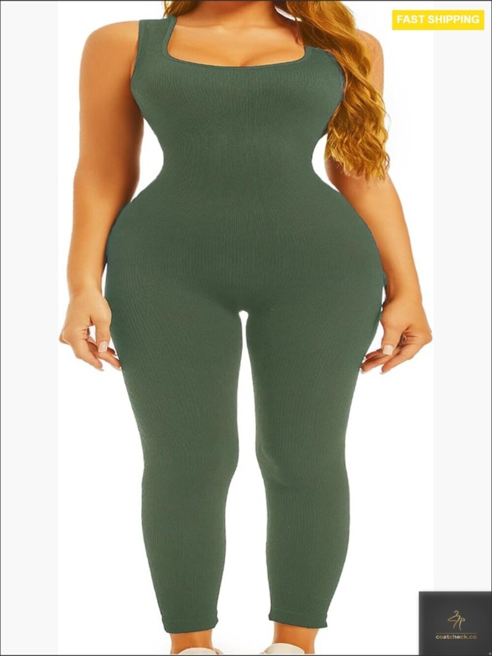 Seamless Unitard Jumpsuit Tummy Control Yoga Bodysuit Skinny Fit Long Length
